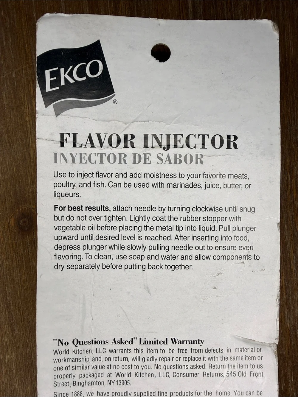 EKCO Flavor Injector NOS Sealed 2oz Green 2006